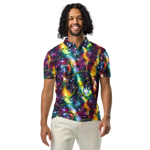 Solar Spell on a Men's Slim Fit Polo Shirt