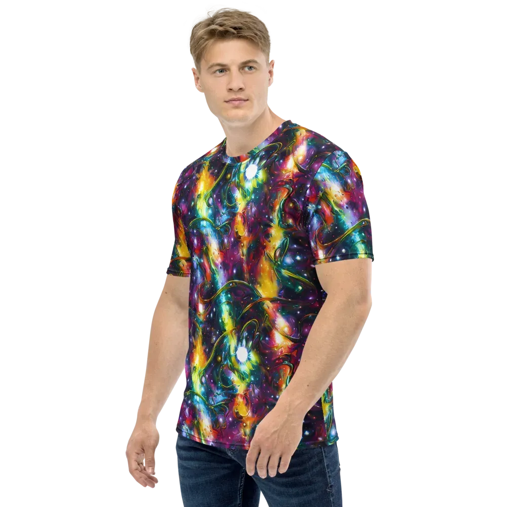 Solar Spell on Men's Crew Neck T-Shirt — Left