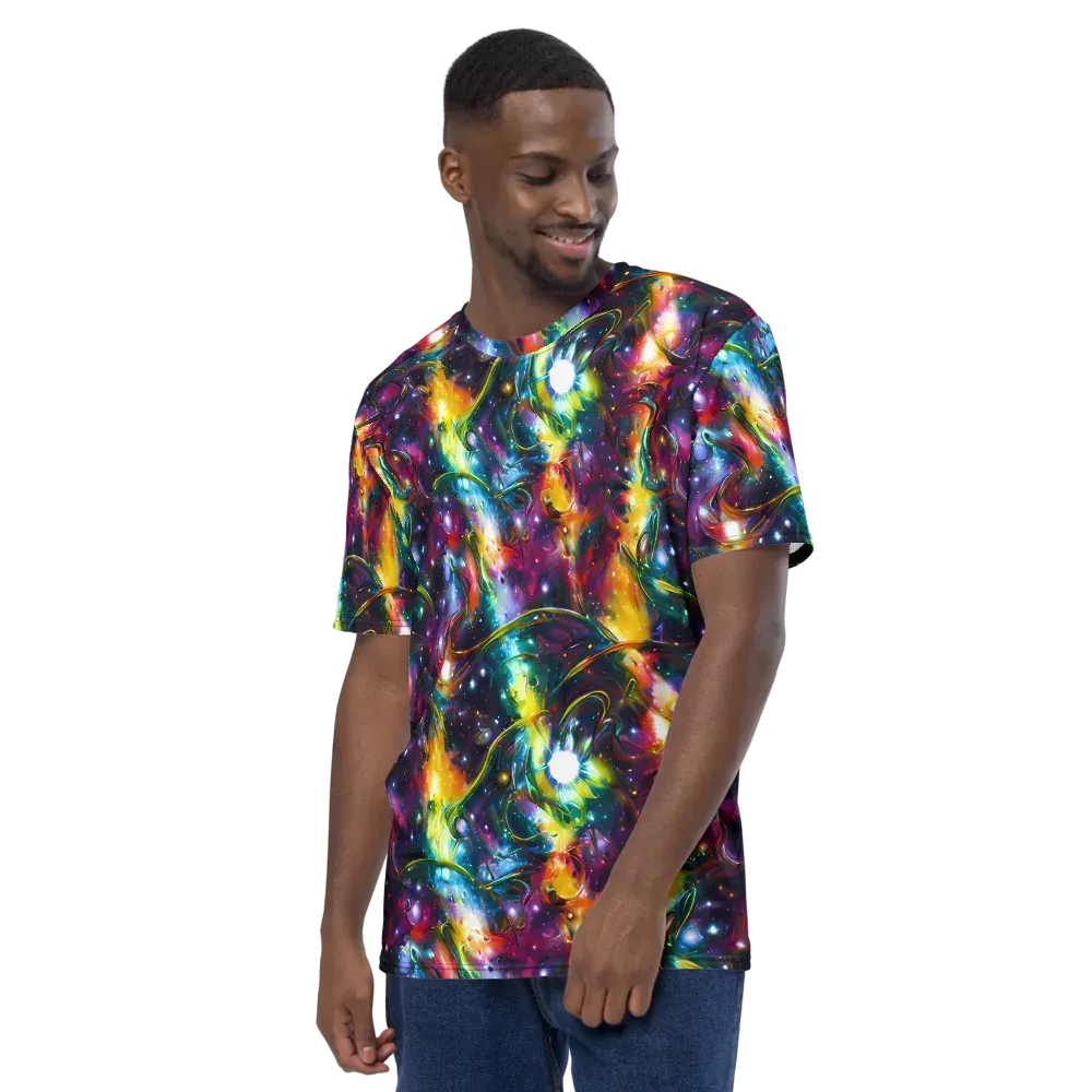 Solar Spell on Men's Crew Neck T-Shirt — Left