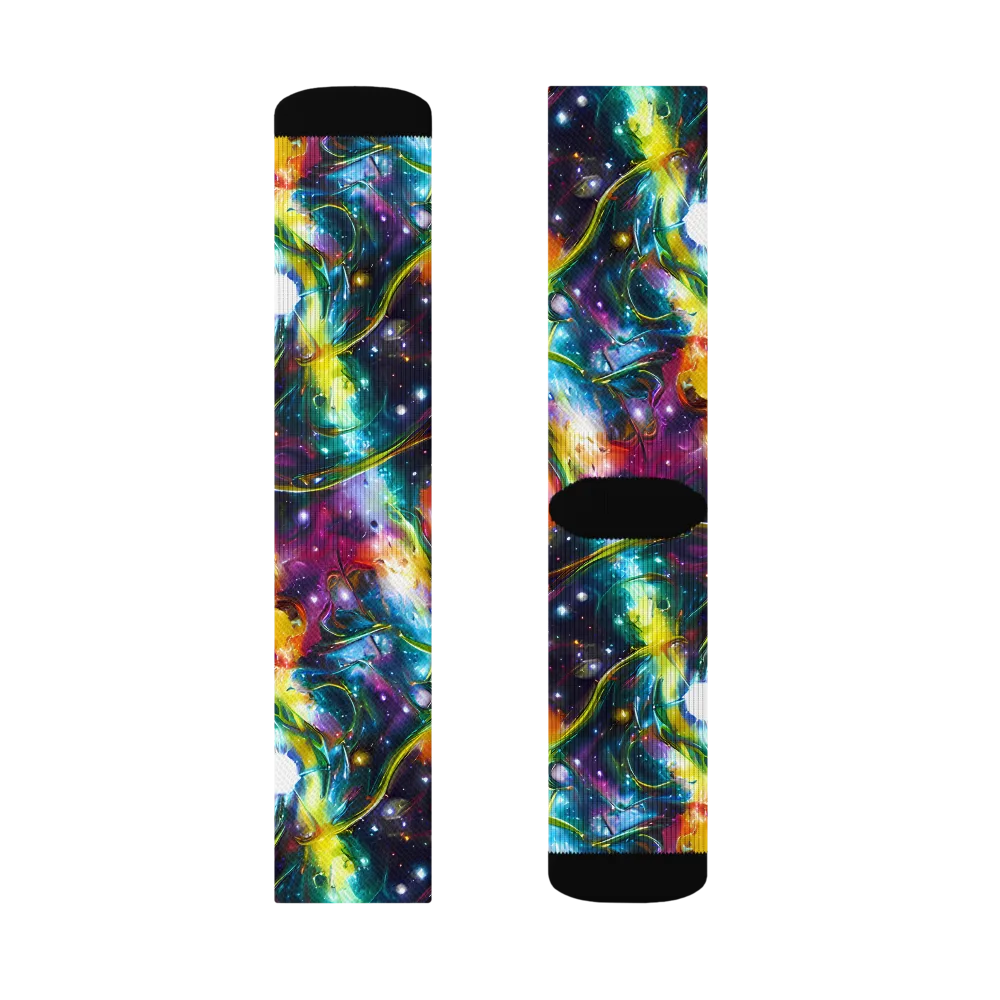 Solar Spell on Socks — Left Sock