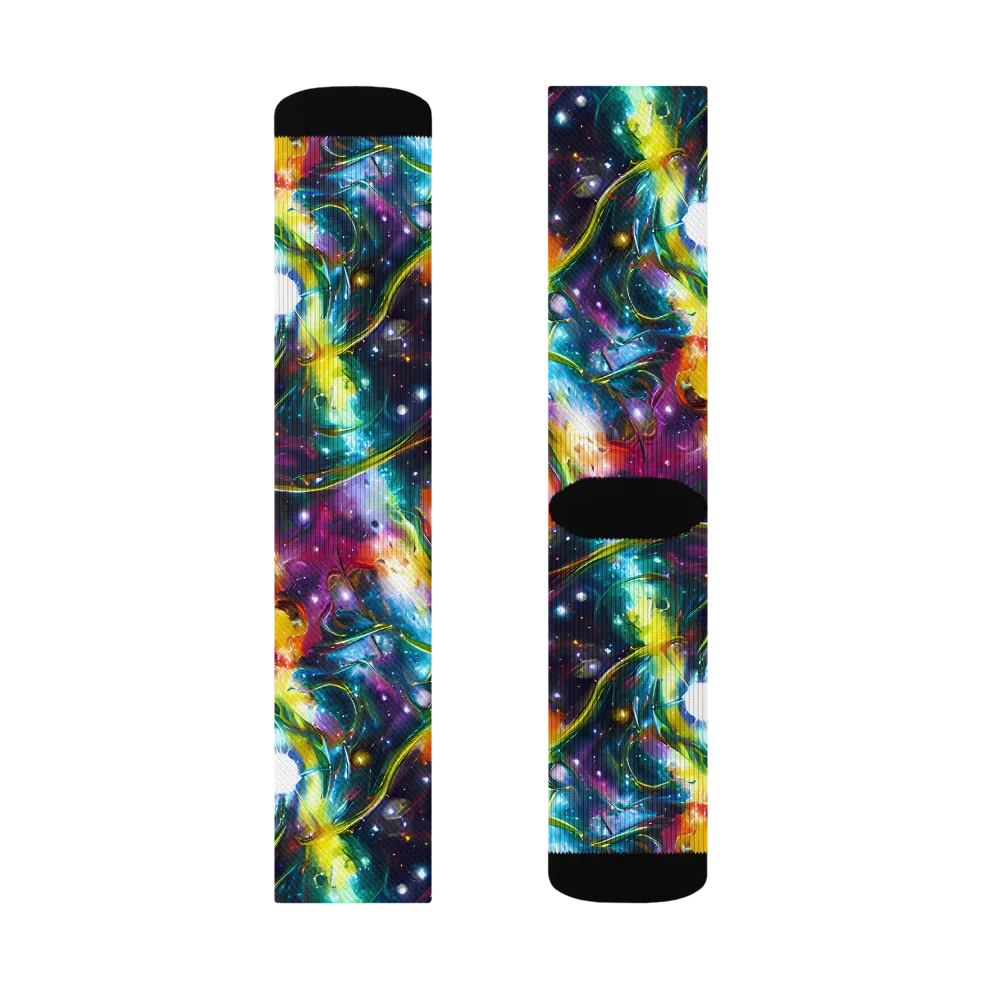 Solar Spell on Socks — Right Sock