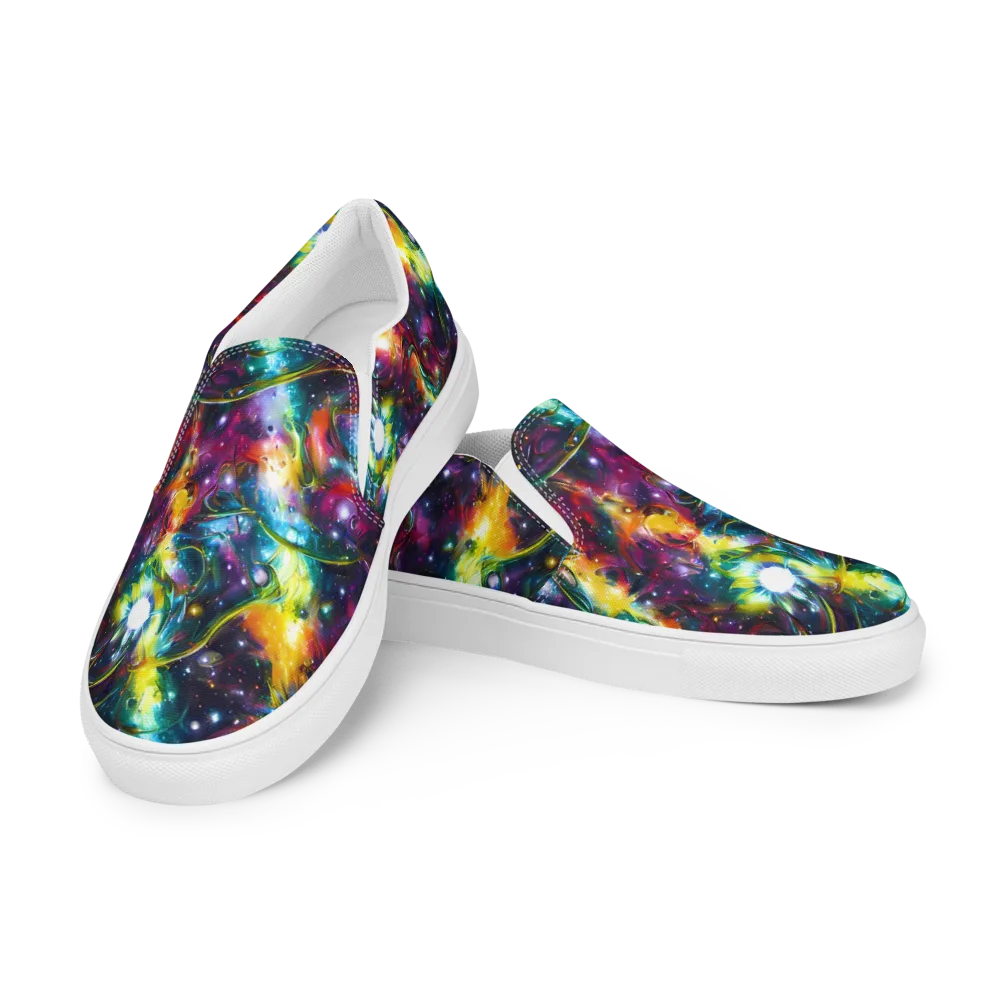Solar Spell on Women's Slip-On Canvas Shoes — Left Front