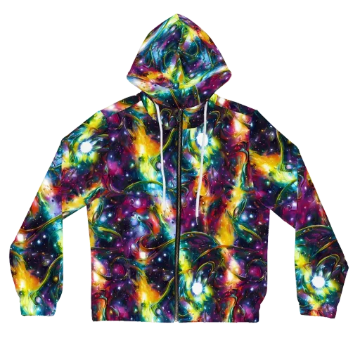 Solar Spell on a Women's Full-Zip Hoodie