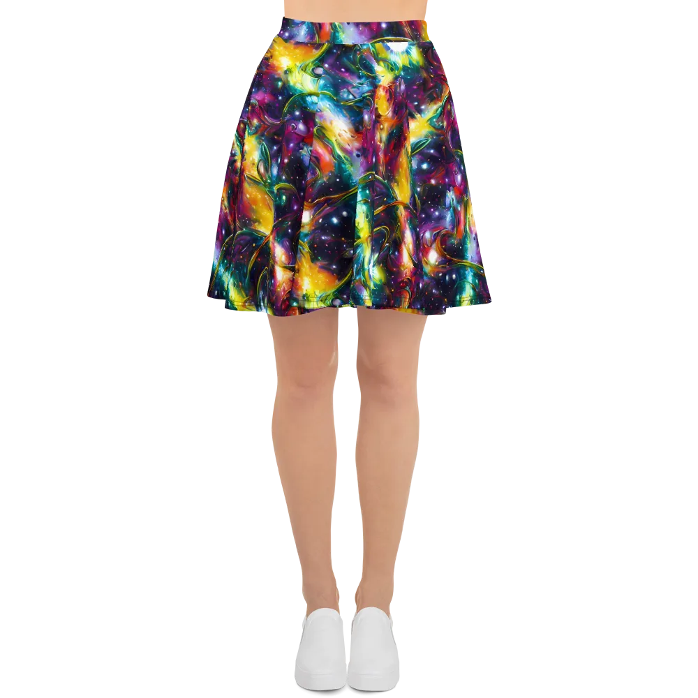 Solar Spell on Skater Skirt — Front