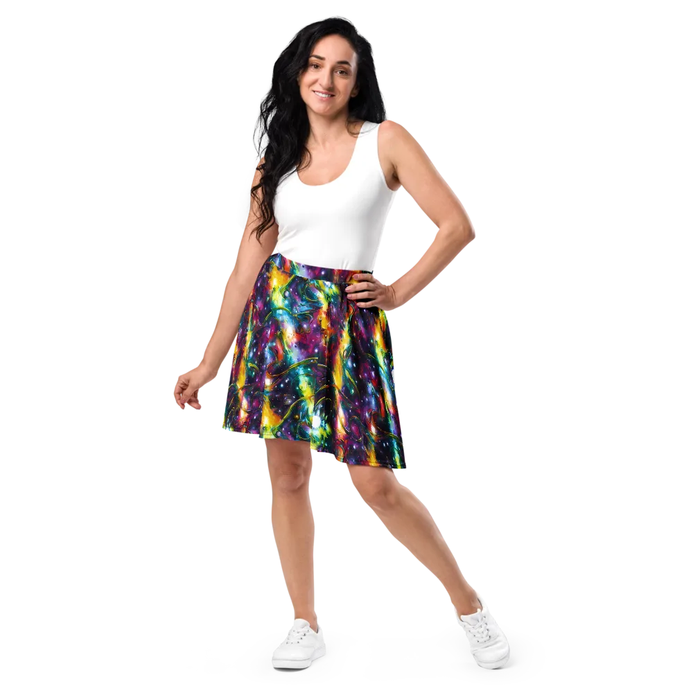 Solar Spell on Skater Skirt — Front