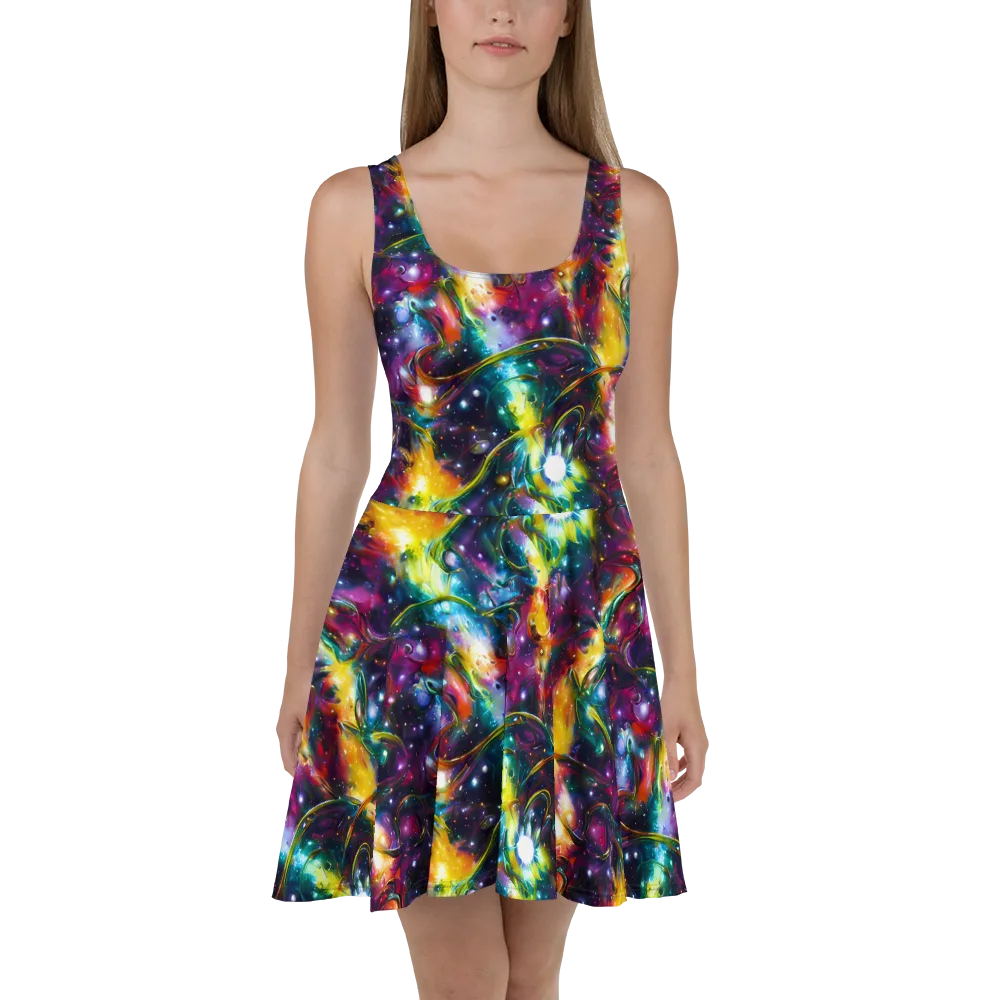 Solar Spell on Skater Dress — Front