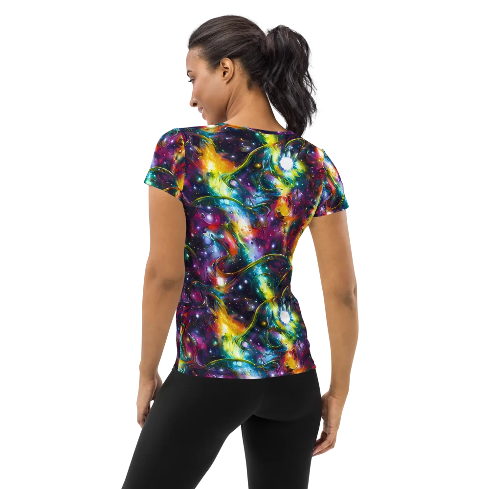 Solar Spell on Women's Athletic T-Shirt — Back