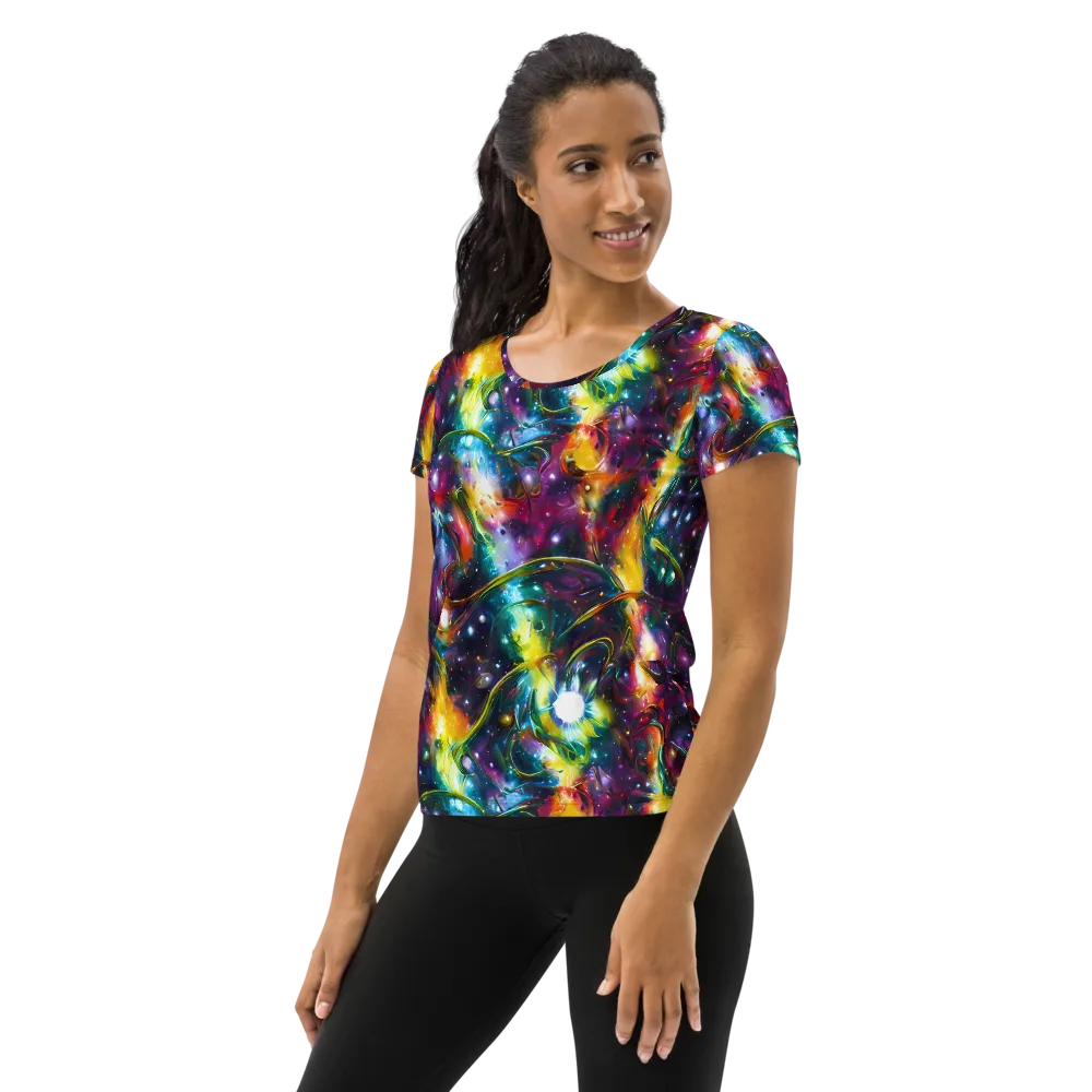 Solar Spell on Women's Athletic T-Shirt — Left
