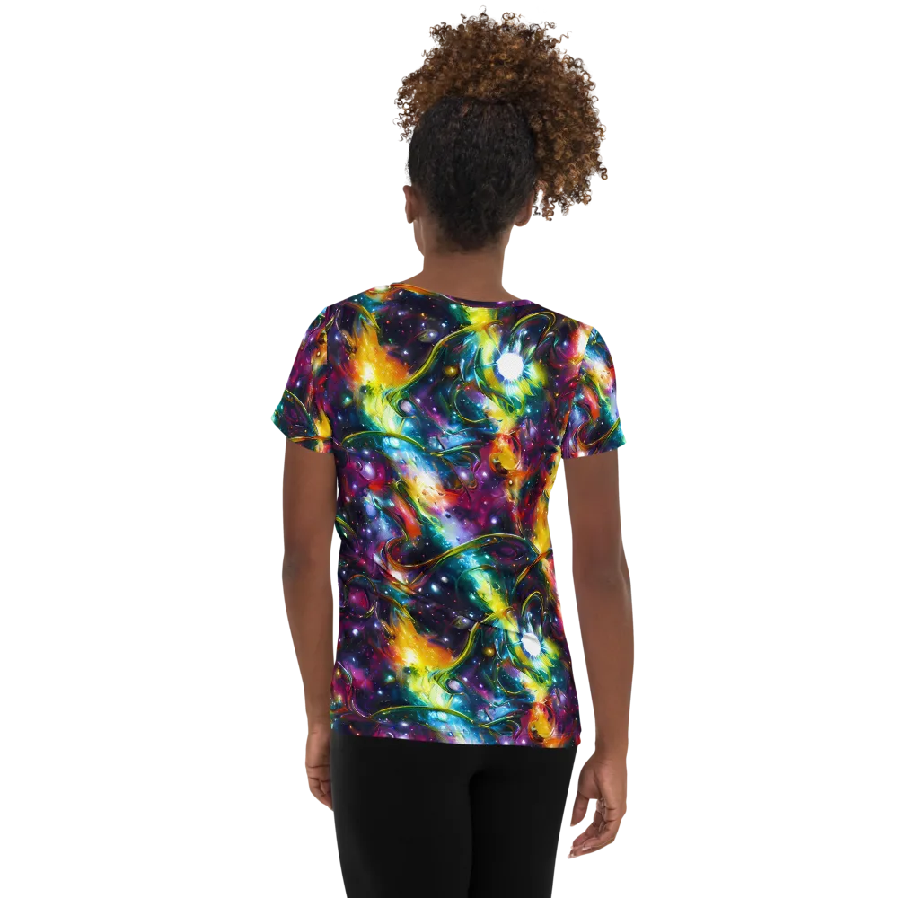 Solar Spell on Women's Athletic T-Shirt — Back