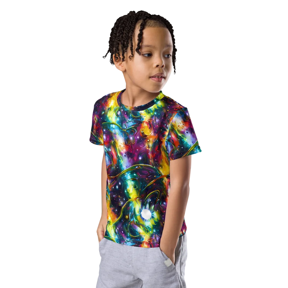 Solar Spell on Kids Crew Neck T-Shirt — Left Front