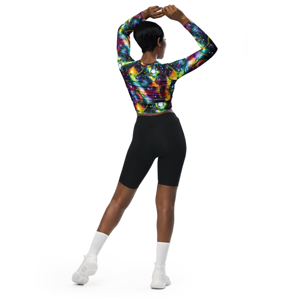 Solar Spell on Long Sleeve Crop Top — Back