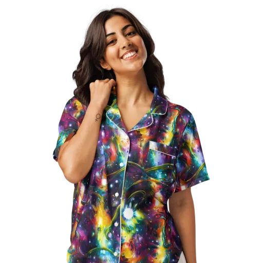 Solar Spell on a Women's Short Sleeve Pajama Top