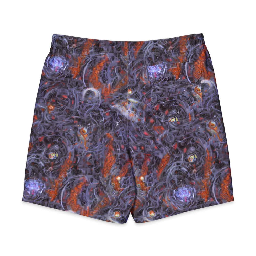 Molten Nocturne on Men's Board Shorts — Back