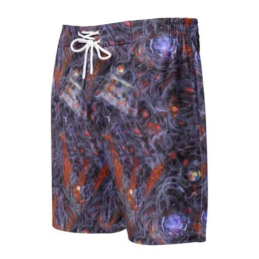 Molten Nocturne on a Men's Board Shorts