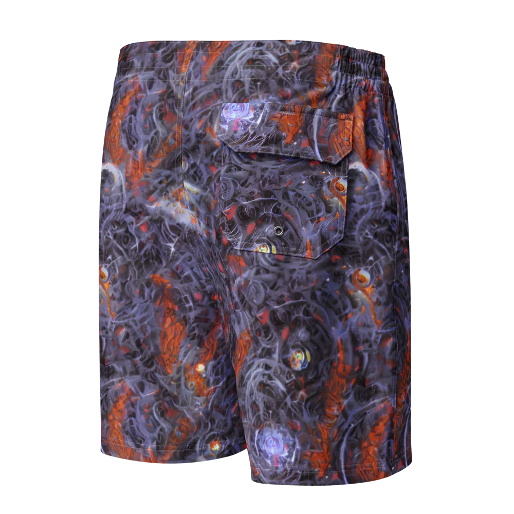 Molten Nocturne on Men's Board Shorts — Back