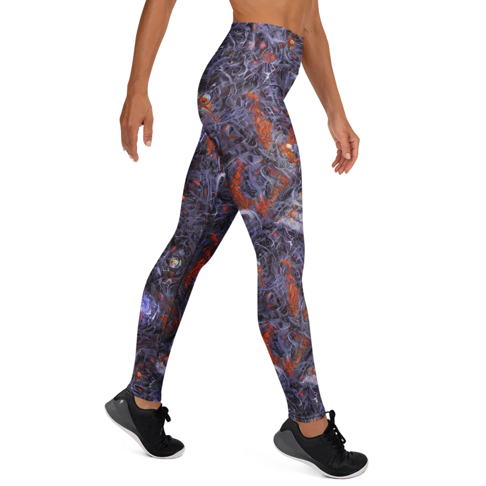 Molten Nocturne on Yoga Leggings — Right