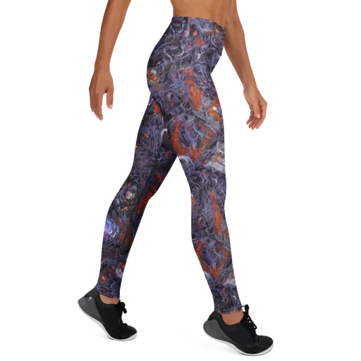 Molten Nocturne on a Yoga Leggings