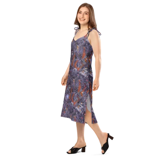 Molten Nocturne on a Slip Dress