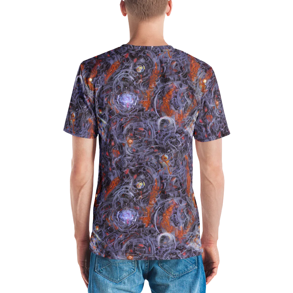 Molten Nocturne on Men's Crew Neck T-Shirt — Back