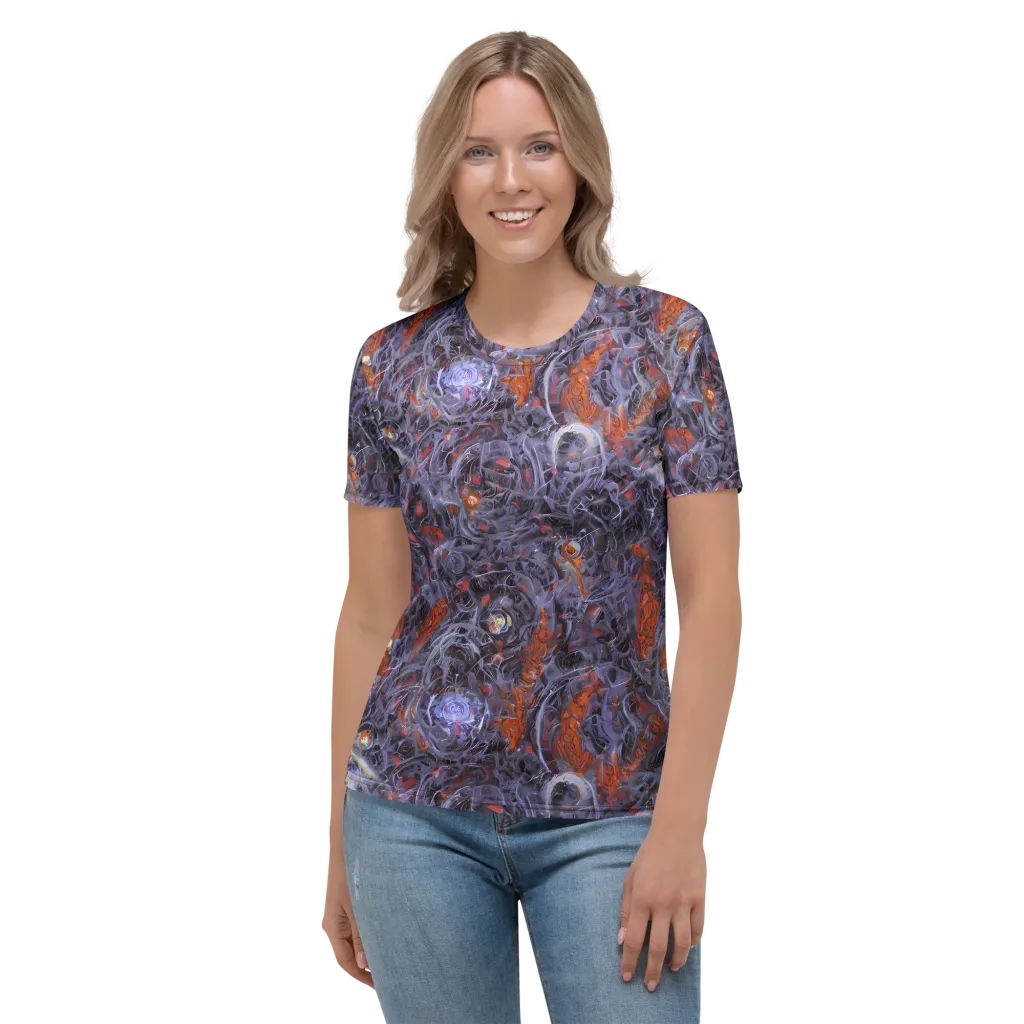 Molten Nocturne on Women's Crew Neck T-Shirt — Front