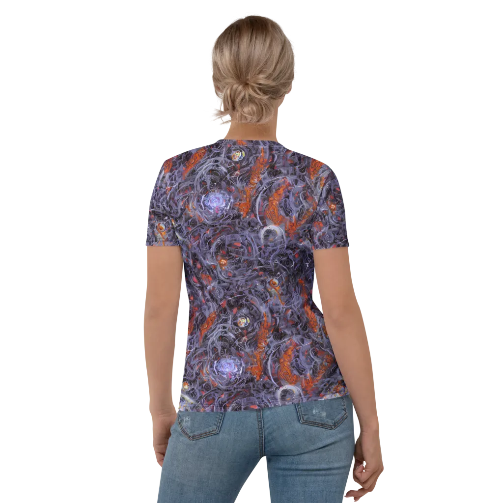 Molten Nocturne on Women's Crew Neck T-Shirt — Back