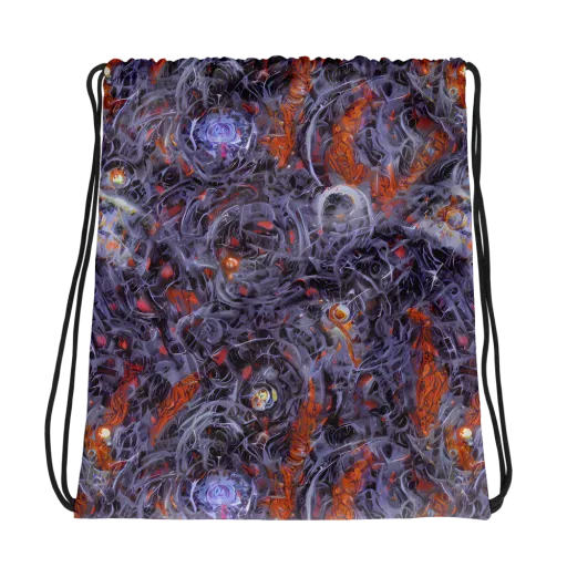 Molten Nocturne on a Drawstring Bag