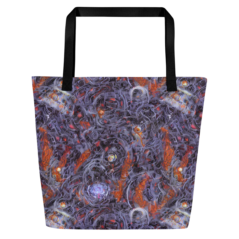 Molten Nocturne on Large Tote Bag W/ Pocket — Front