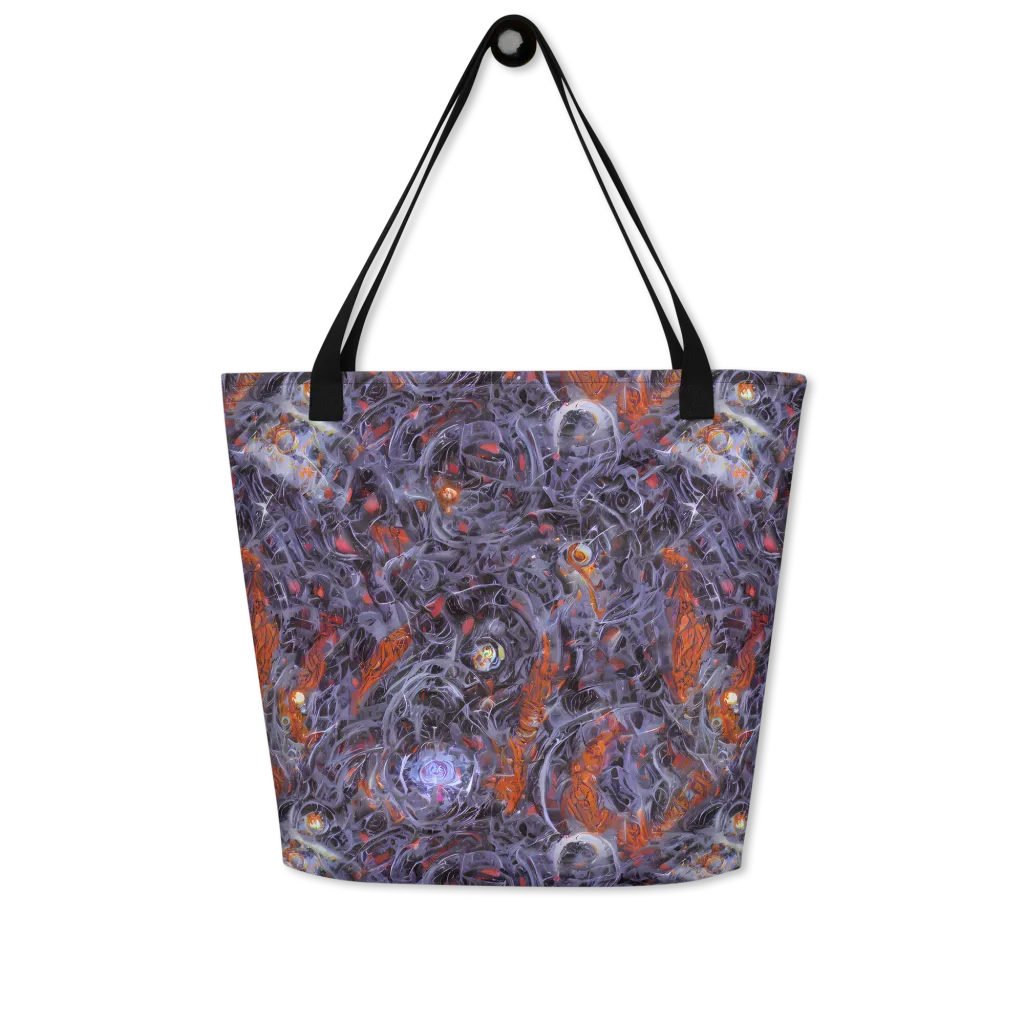 Molten Nocturne on Large Tote Bag W/ Pocket — Front