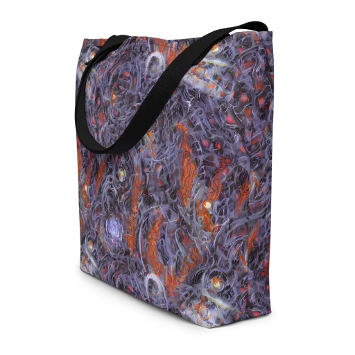 Molten Nocturne on a Large Tote Bag W/ Pocket
