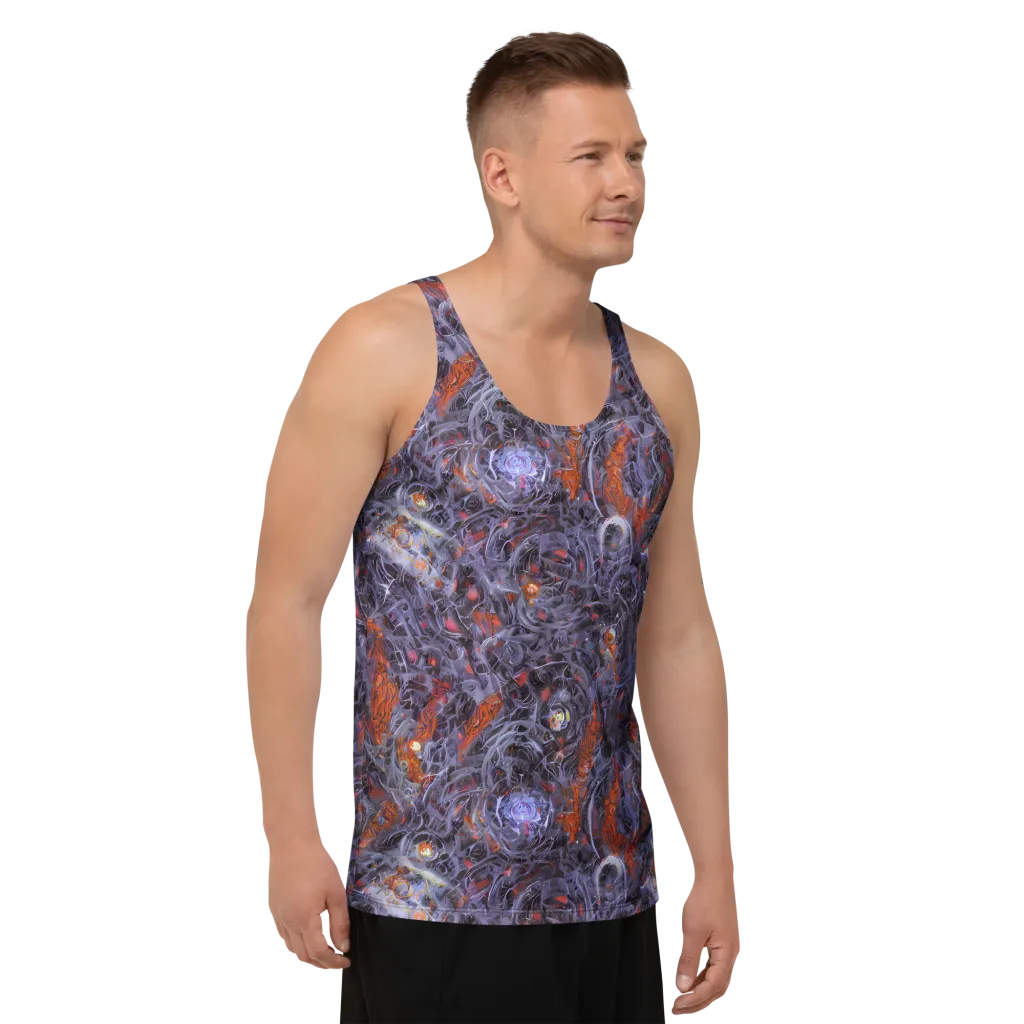 Molten Nocturne on Men's Tank Top — Right Front