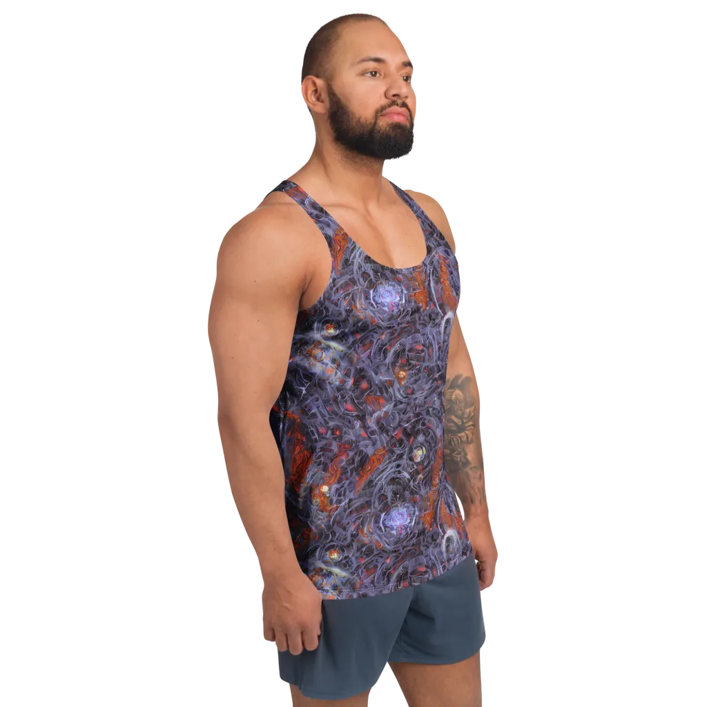 Molten Nocturne on Men's Tank Top — Right Front