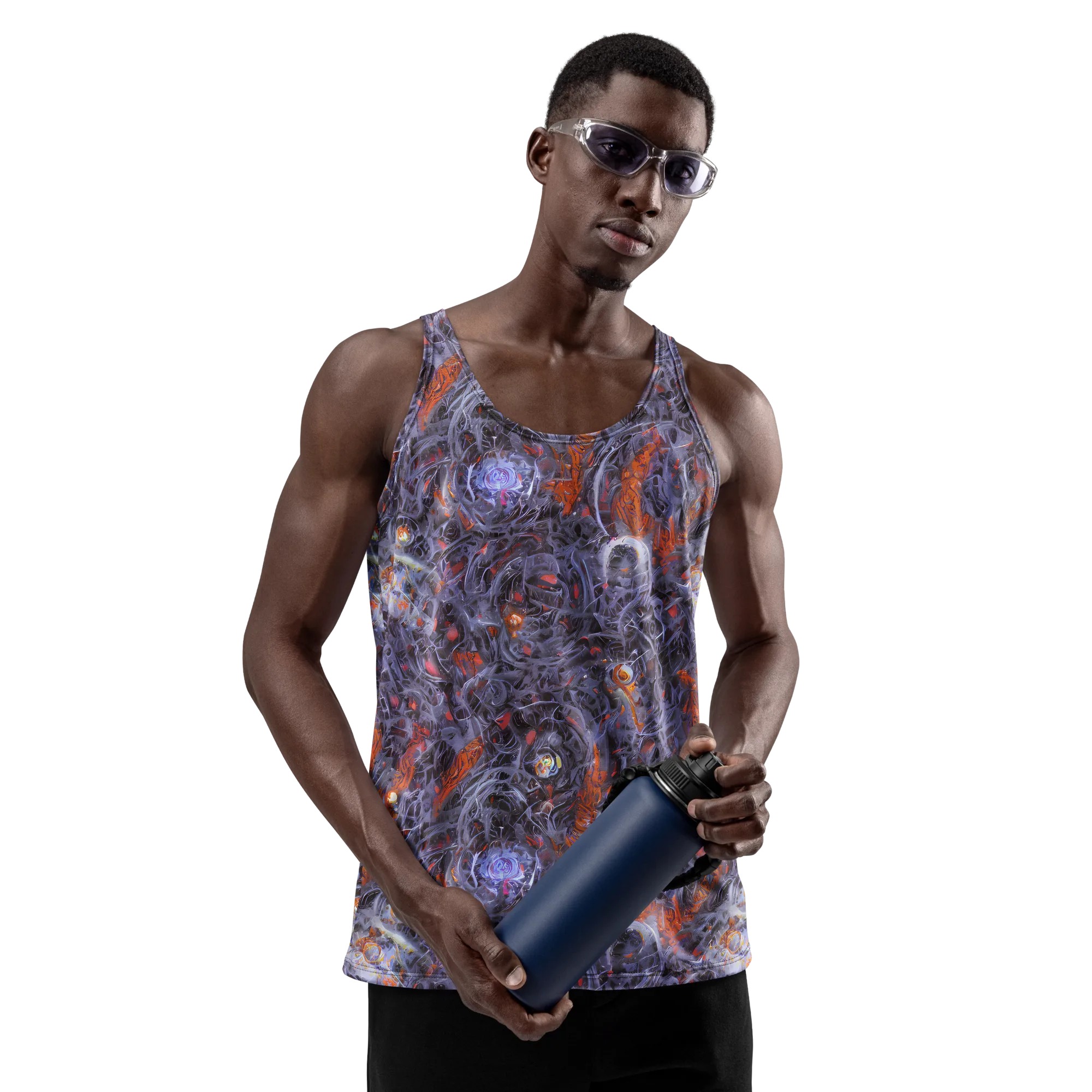 Molten Nocturne on Men's Tank Top — Front