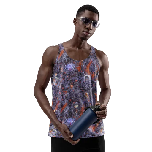 Molten Nocturne on a Men's Tank Top