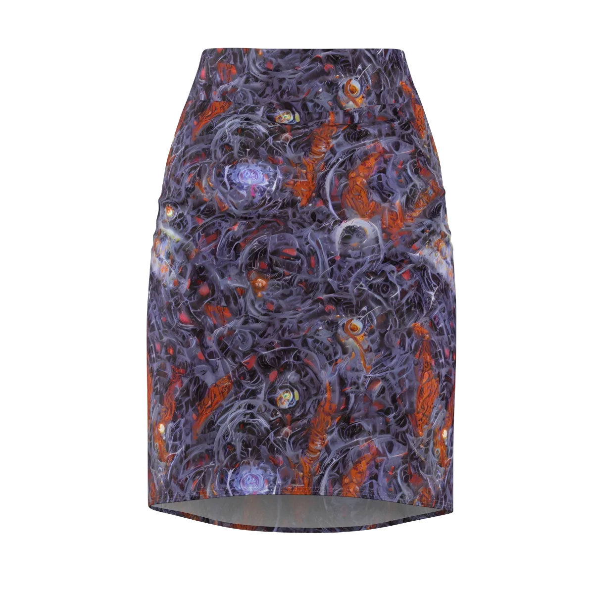 Molten Nocturne on Pencil Skirt — Front