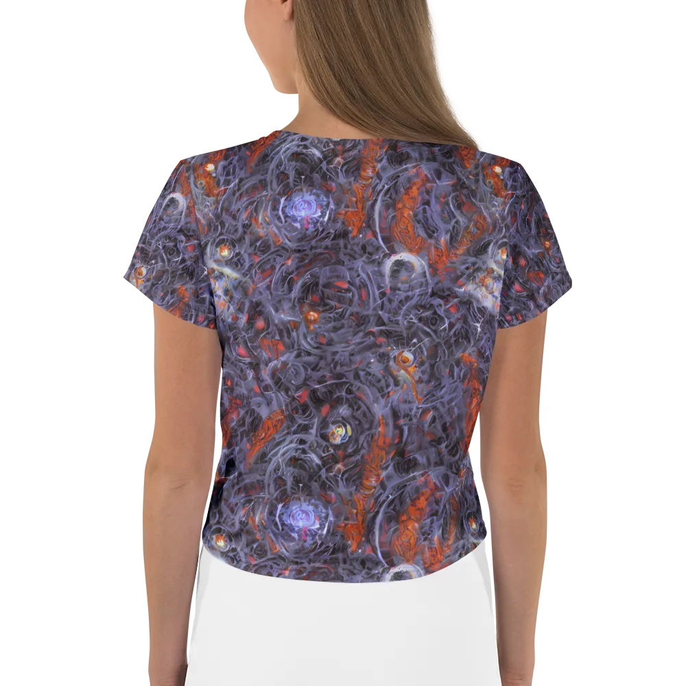 Molten Nocturne on Crop Tee — Back