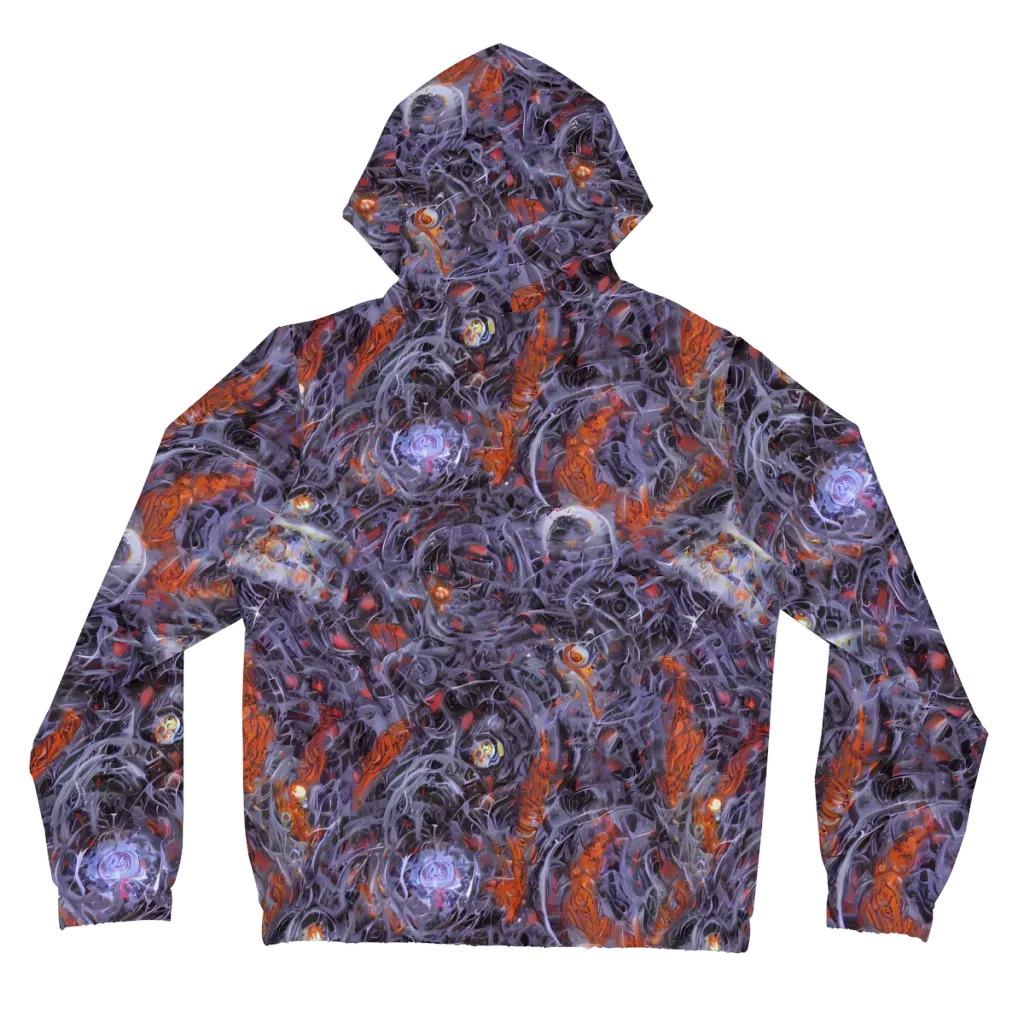 Molten Nocturne on Women's Full-Zip Hoodie — Back