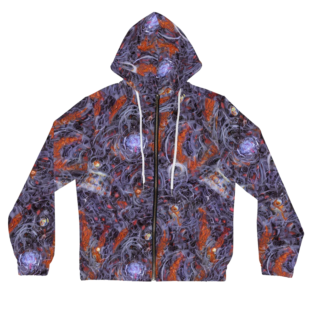 Molten Nocturne on Women's Full-Zip Hoodie — Front