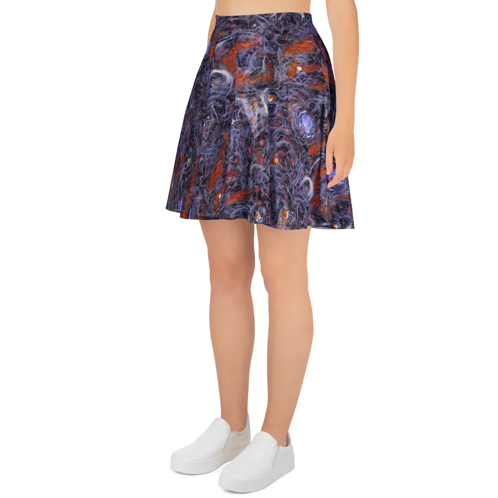 Molten Nocturne on Skater Skirt — Left