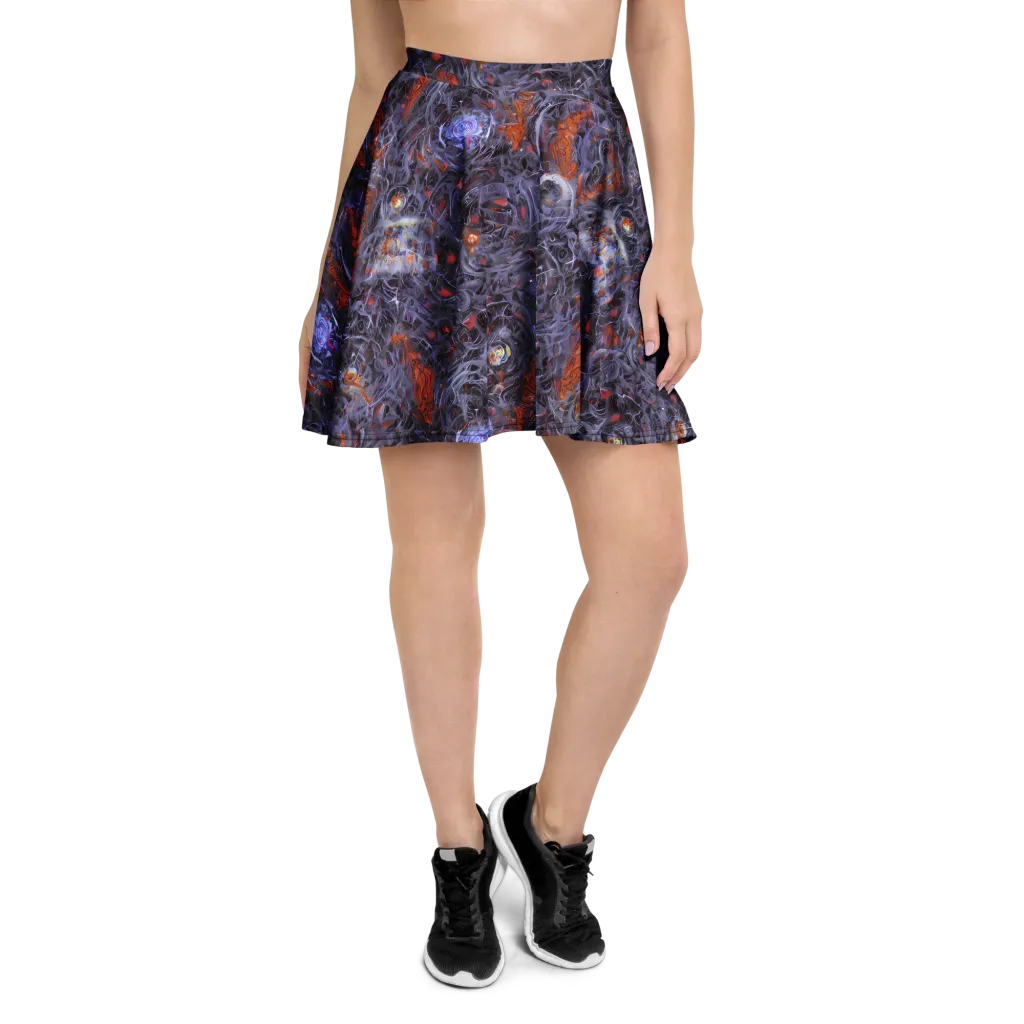 Molten Nocturne on Skater Skirt — Front