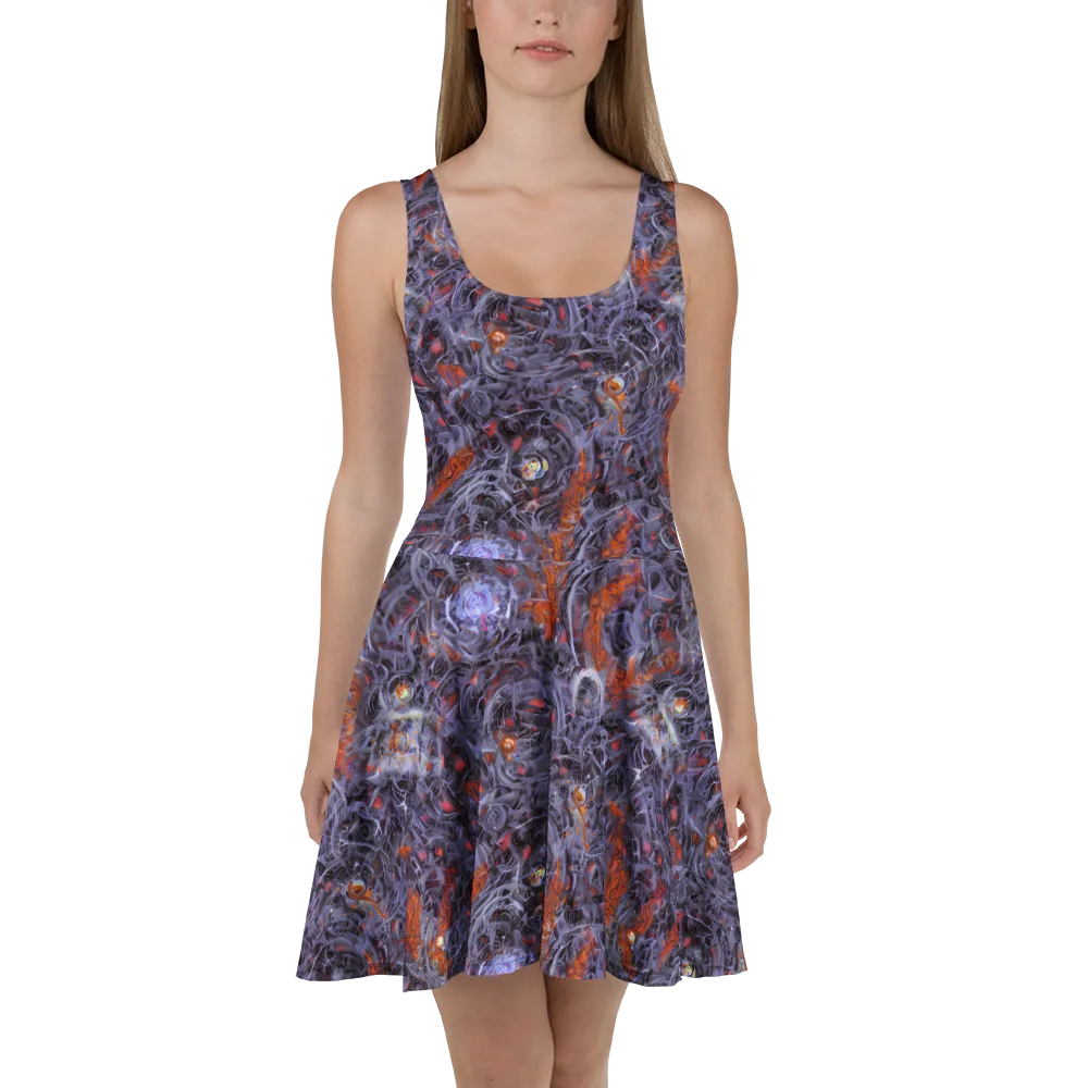 Molten Nocturne on Skater Dress — Front
