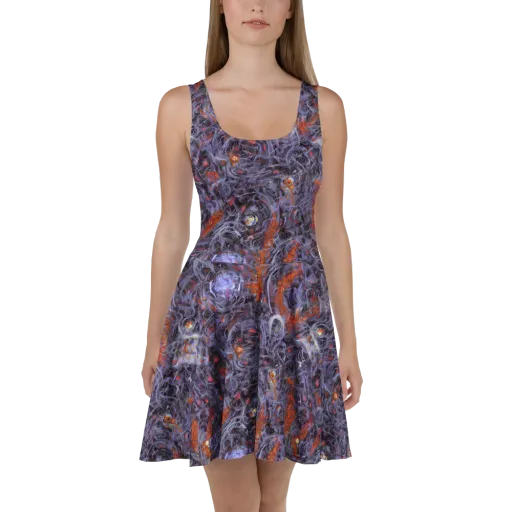 Molten Nocturne on a Skater Dress