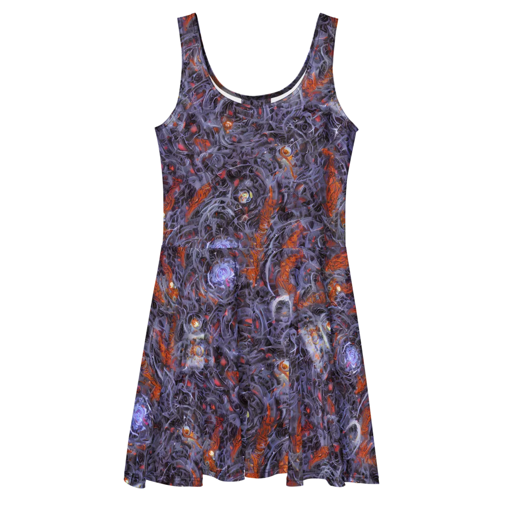 Molten Nocturne on Skater Dress — Front