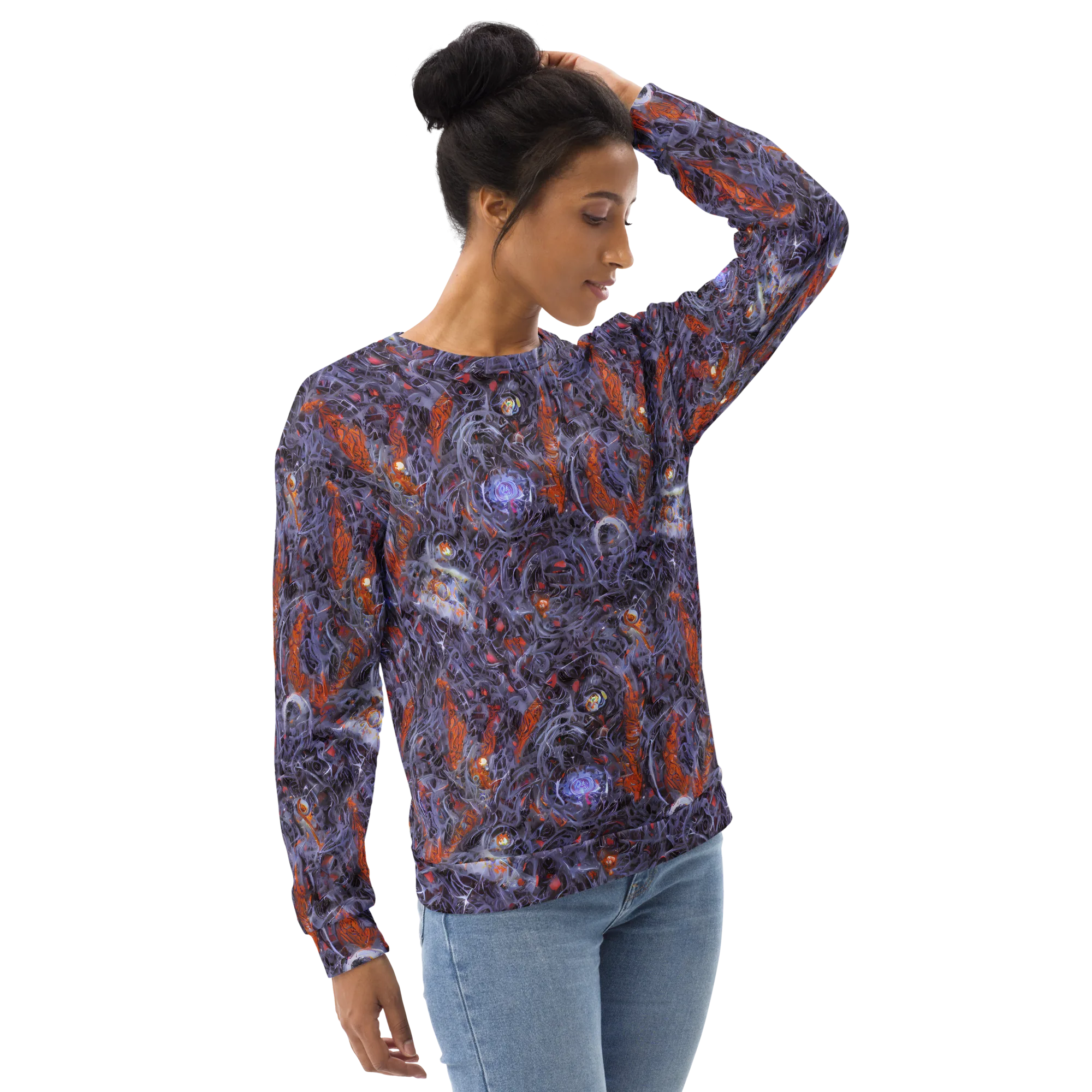 Molten Nocturne on Sweatshirt — Right Front