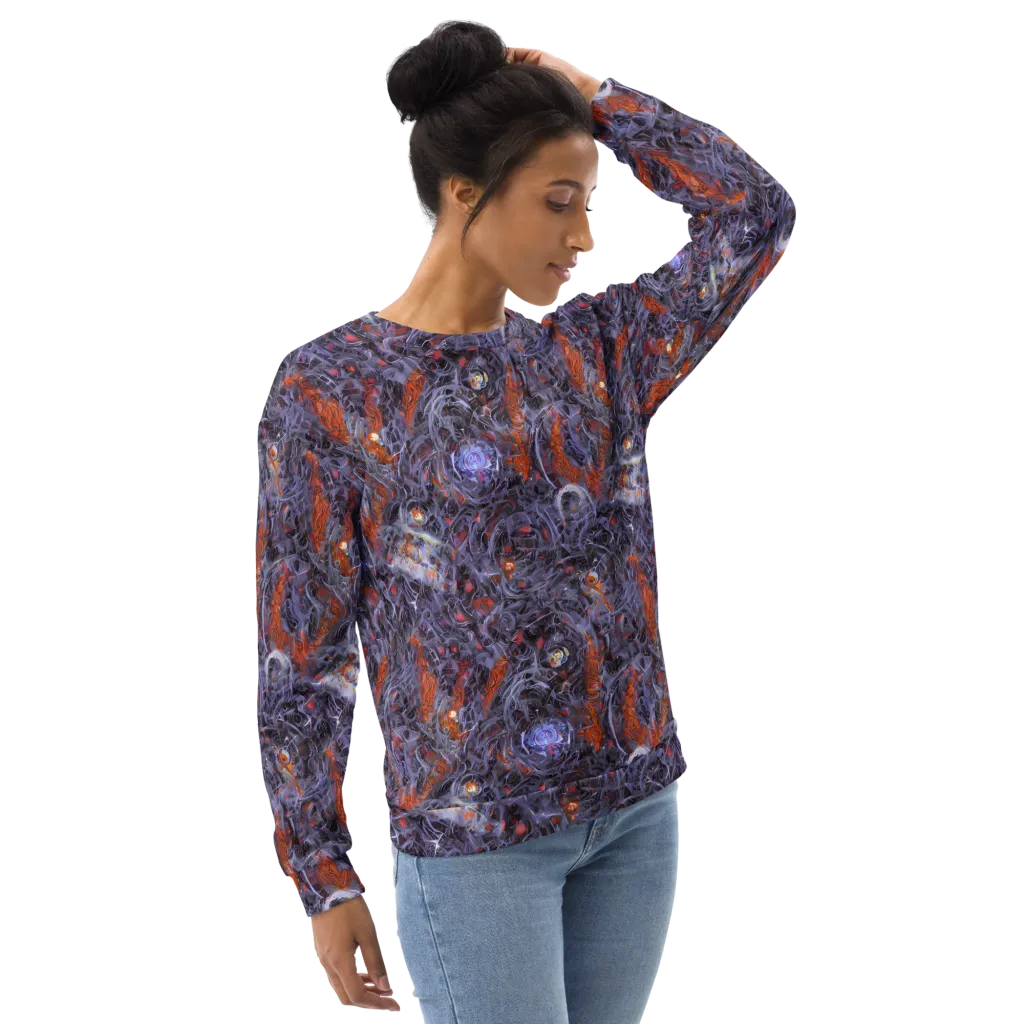Molten Nocturne on Sweatshirt — Right Front
