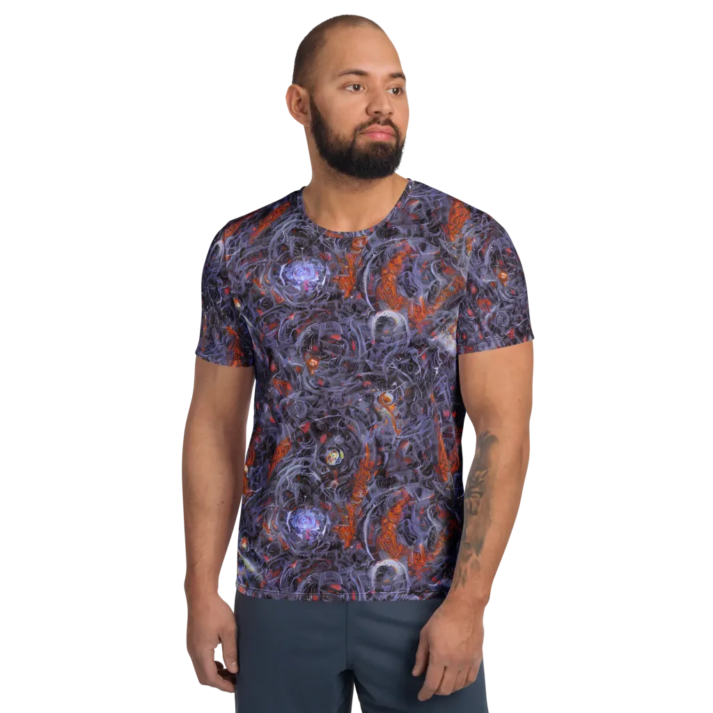 Molten Nocturne on Men's Athletic T-Shirt — Front