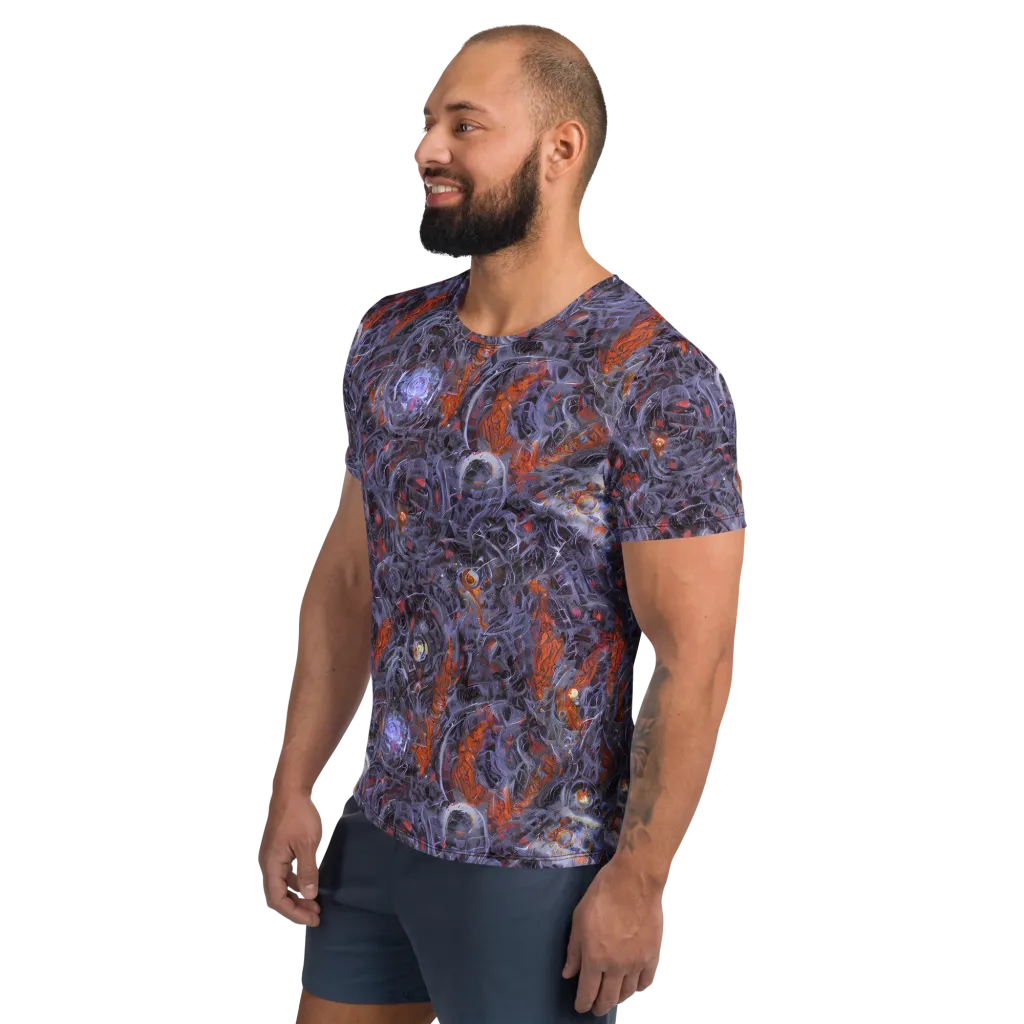 Molten Nocturne on Men's Athletic T-Shirt — Left