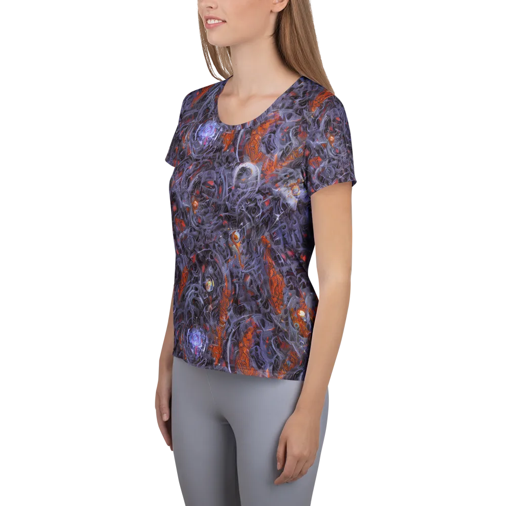 Molten Nocturne on Women's Athletic T-Shirt — Left