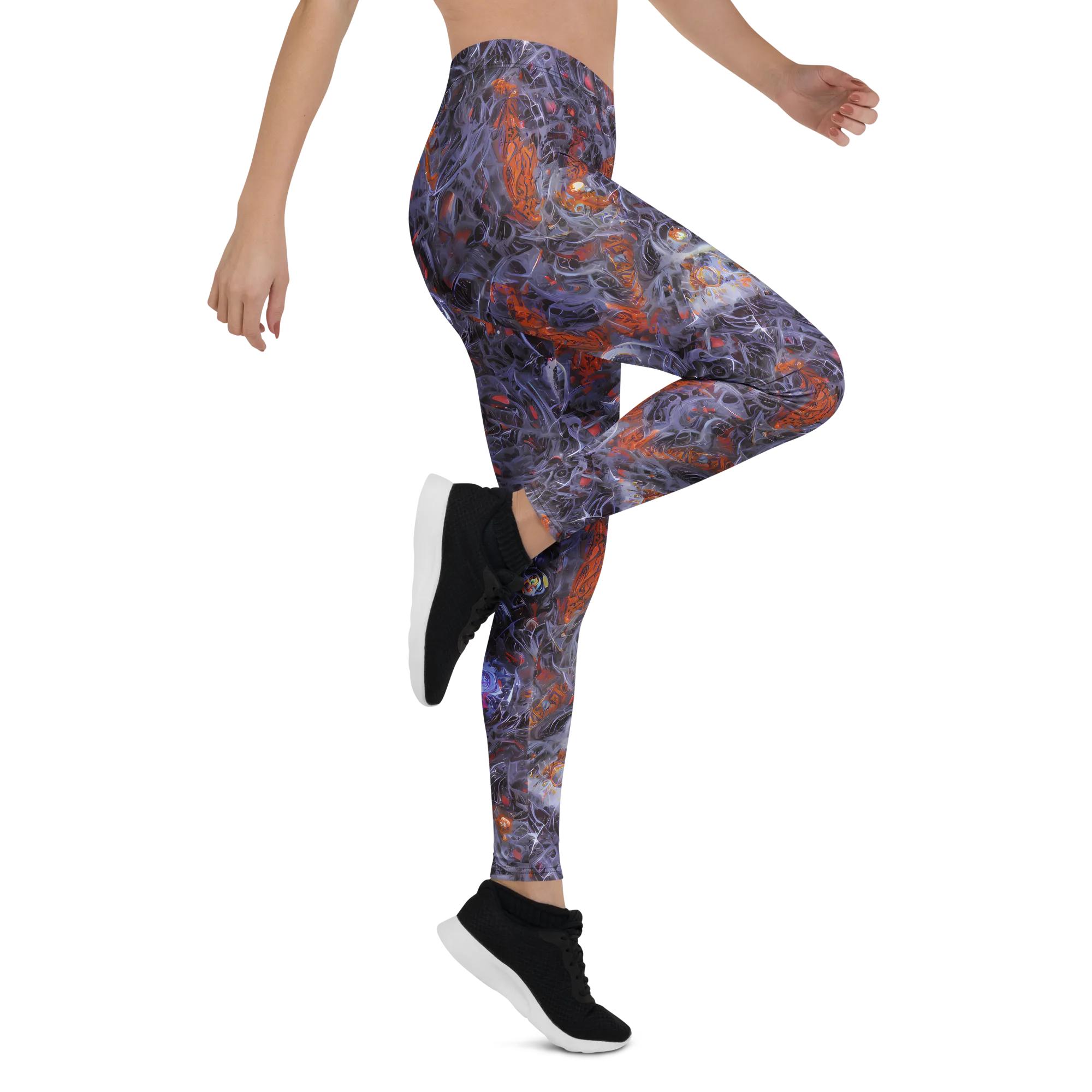 Molten Nocturne on Leggings — Right