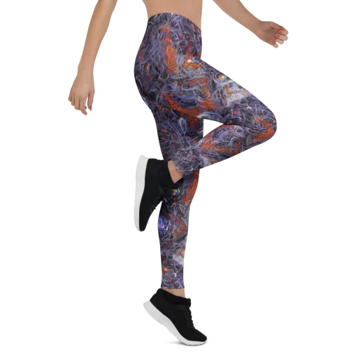 Molten Nocturne on a Leggings
