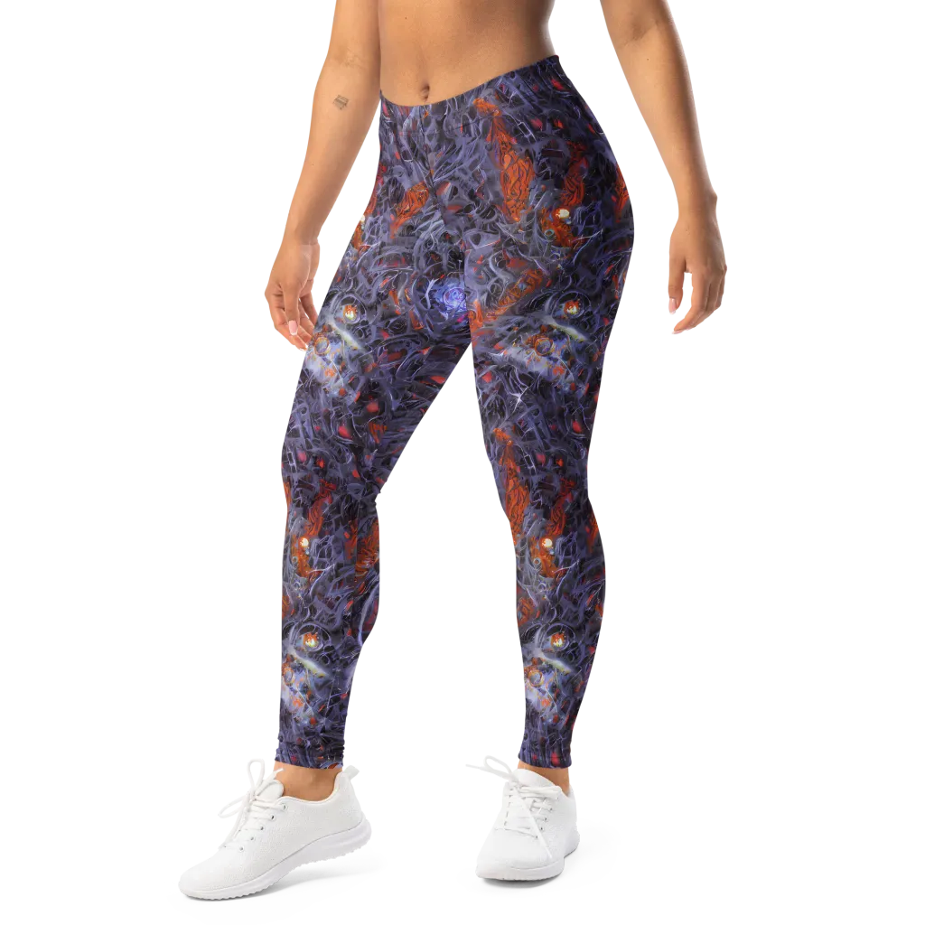 Molten Nocturne on Leggings — Left Front
